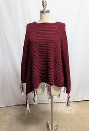 Hand Crocheted Poncho - One Size