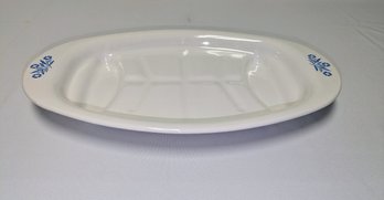 Vintage 1950s/60s Corning Ware Cornflower Roaster Platter - # P 19