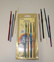 Lot Of (13) Various Size Crochet Needles