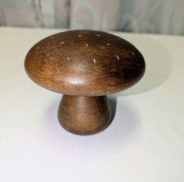 Urban Outfitter Wooden Mushroom Design Appetizer Toothpick Holder