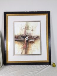 Large Signed Artist Proof Print Of A Couple Dancing By Panitz #1