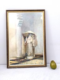 Very Nicely Framed Print Titled Burning Incense By John Singer Sargent #10