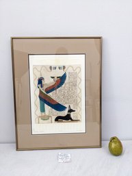 Signed And Numbered Intaglio Etching By J. Fleck, Isis Healing Goddess 40/200 #14