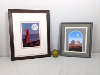 Collection Of Two Framed Landscapes #27