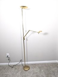 Leonardo Marelli Brass Floor Lamp By Estiluz With An Articulated Arm 1 Of 2