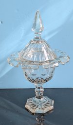 Cut Glass Lidded Bonbonniere/Candy Jar