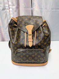 Genuine (W/COA) Louis Vuitton Montsouris Backpack - No Dust Bag
