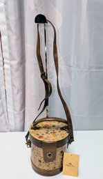 Patricia Nash Noli Leather CylinderCrossbody Bag In The Prairie Rose Print, New With Tag
