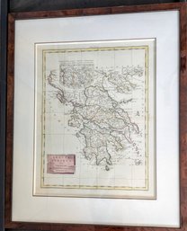 Beautifully Framed Vintage 'Graecia Antiqua' (1765) Print Of Map Of Ancient Greece