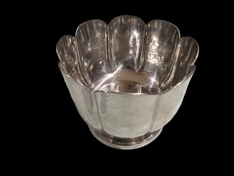 Cartier Pewter Silver Scalloped Bowl