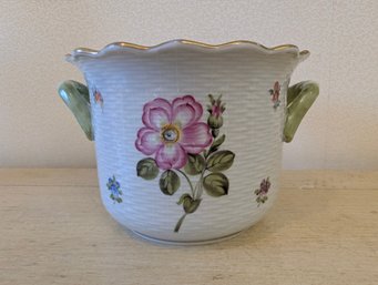 Lovely Vintage Hungarian Herend Porcelain Cachepot/Planter