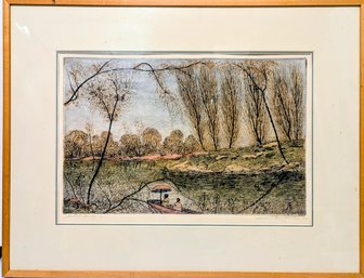 Artists Proof Signed Lancaster '82 In The Style Of Luigi Kasimir
