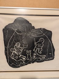 Original Drawing From Inuit Tribe Artist Signed And Dated 1963