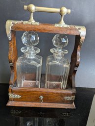 The Betjemann Patent Tantalus' With Two Decanters Circa 1900
