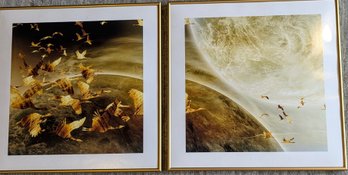 Framed Photographs By Unknown Artist Of A Celestial Migration - Very Intriguing