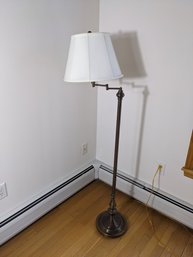 Swing Arm Floor Lamp In A Bronze Finish