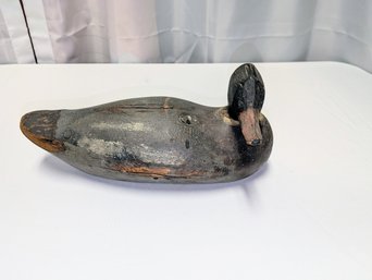 Vintage Handmade Wood Duck Decoy With Moveable Head- 1 Of 2