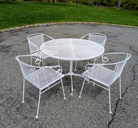 Vintage 5 Piece - MCM Wrought Iron Patio Dining Set