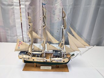 Wooden Scale Model Of The Charles W. Morgan, By Scientific Model - 1/110 Scale
