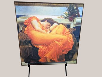 Large Framed F. Leighton 'Flaming June' Graphic Art Print