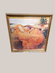 Large Framed F. Leighton 'Flaming June' Graphic Art Print