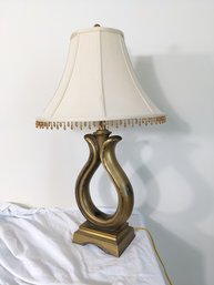 Antiqued Gold Finished Bloom Table Lamp