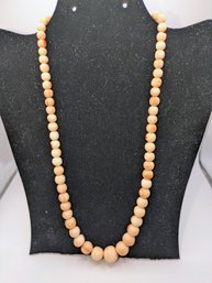 Vintage AMEDEO (Italy) Signed Coral Bead Necklace