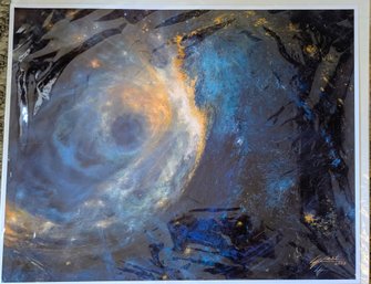 Lucy West Signed Gicle Print 'Shines The Nameless' Space Art With COA