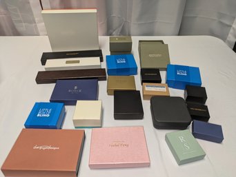 Lot Of (22) Various Empty Jewelry Gift Boxes