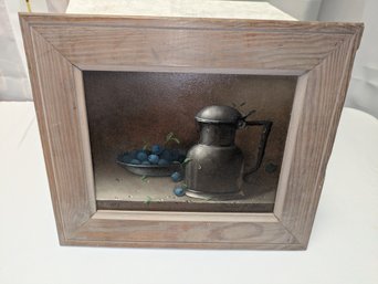 Vintage Framed Signed Donald F. Allan Still Life Oil On Board (1927 - 2013)
