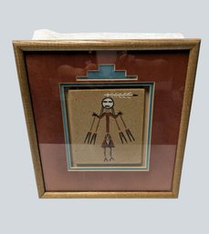 Framed Navajo Sand Painting