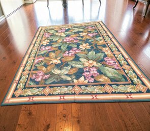 Vintage Needlepoint Area Rug Is Designed In A Traditional French Aubusson Style - 2 Of 2 ( 141' X 107')