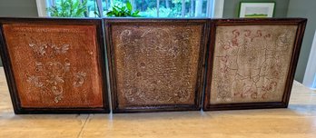 Set Of (3) Peruvian Colonial-style Wood Panel Paintings - Made In Peru - 1 Of 3