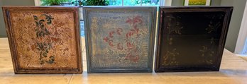 Set Of (3) Peruvian Colonial-style Wood Panel Paintings - Made In Peru - 3 Of 3