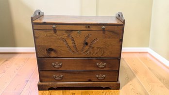 Vintage Wooden Combination Storage Chest
