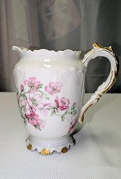 Antique/Vintage Haviland Limoges 'Miramar' Pattern Fine Porcelain Pitcher