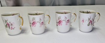 Antique/Vintage Set Of (4) Antique/Vintage Haviland Limoges, France, Demitasse Cups