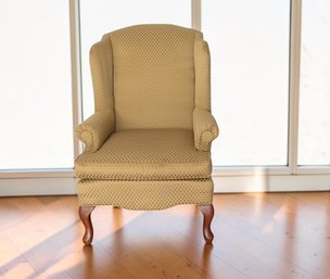 Best Chairs, Upholstered Traditional Queen Anne Style Wingback Chair