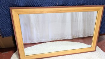Dorest Custom Furniture, Custom Handmade Solid Wood Quarter-sawn Sycamore Mirror Reddish-Brown Border