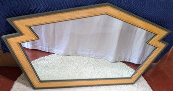 Dorest Custom Furniture, Custom Handmade Solid Wood Quarter-sawn Sycamore Mirror Greyish-Green Border