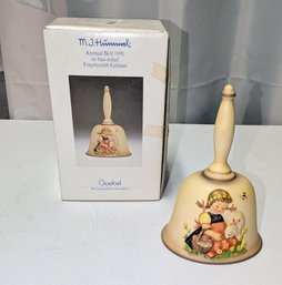 1991 Vintage M.J. Hummel Annual Bell (Fourteenth Edition, Titled 'Favorite Pet') With The Original Box