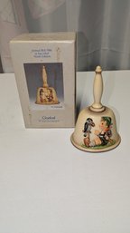 1986 Goebel M.I. Hummel Annual Bell (Ninth Edition) Titled 'Feathered Friends'   - With The Original Box