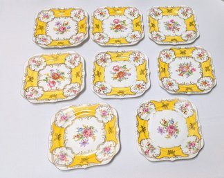 Set Of (8) Vintage OMECO Czechoslovakia Porcelain Plates
