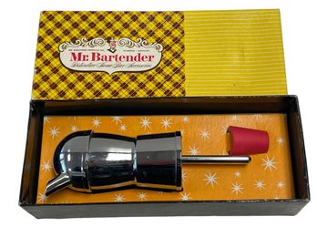 Vintage Mr Bartender Chrome Bottle Pourer