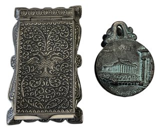 Vintage Note Pad Holder From Greece. & Clip