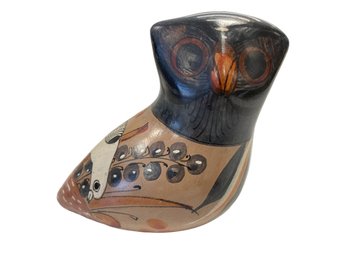 Fine Vintage Tonala Mexican Pottery Owl