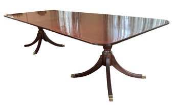 Baker 'Historic Charleston' Double Pedestal Mahogany Dining Table