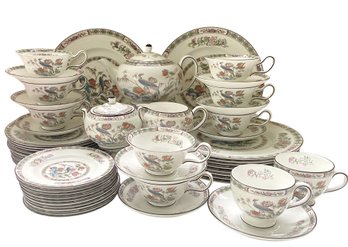 Vintage Wedgwood 'Kutani Crane' Bone China Partial Set