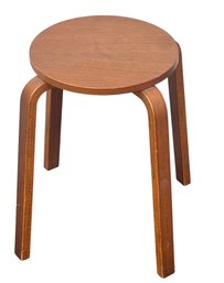 Vintage Danish Bentwood Teak Side Table Or Stool