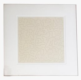 1967 Listed Artist Norman Ives (American, 19231978) 'Lies' Limited Edition Screenprint 23/50 25' X 25'